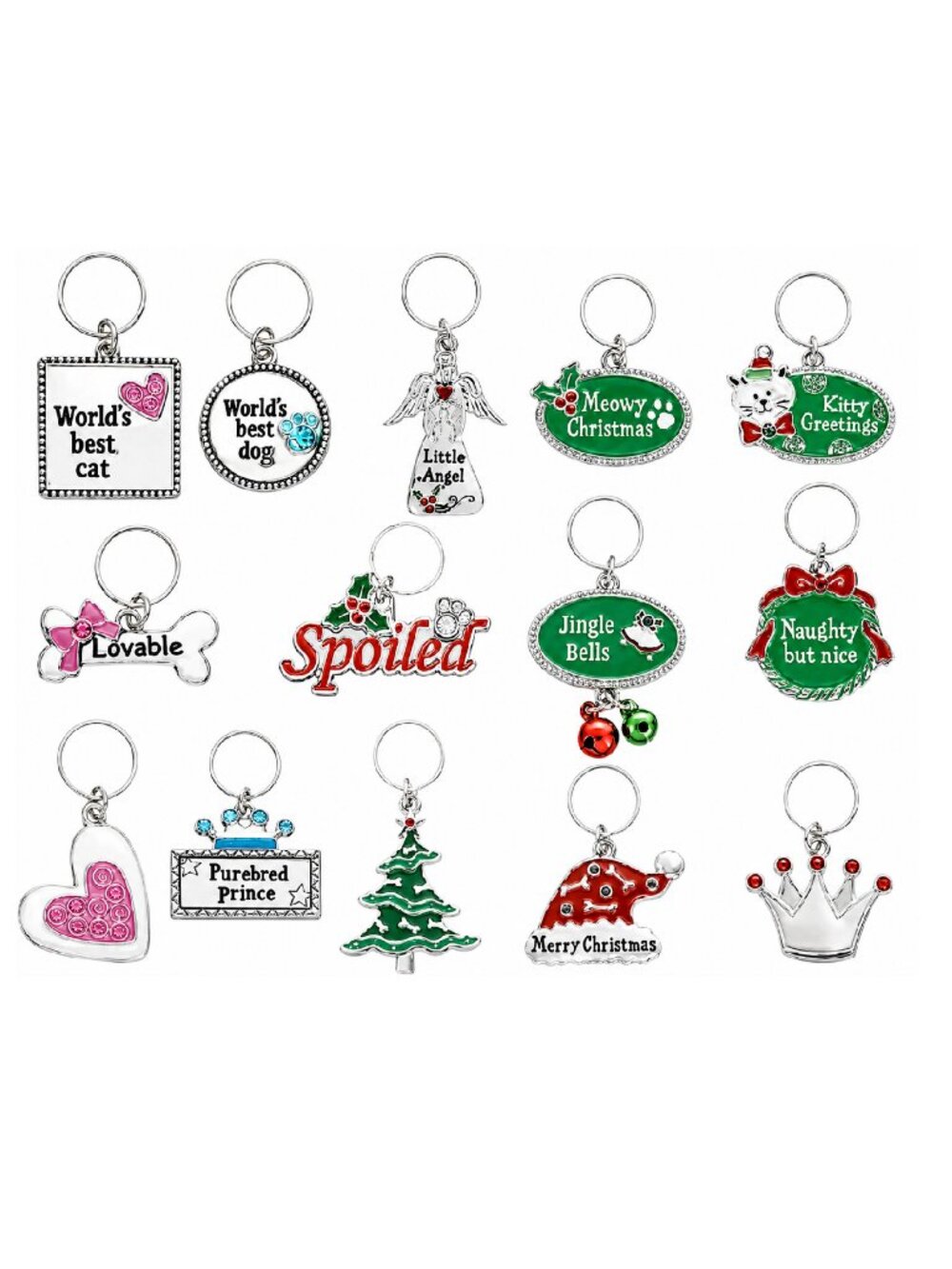 Wholesale Lot 32 Charms for Cat / Dog Collar or Purse Charm, Zipper Pull
